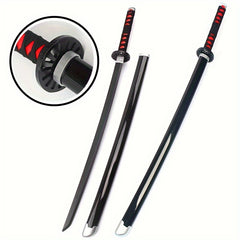 Katana Anime Sword Samurai Cosplay Sword & Red Wooden Sword Toy