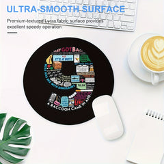 Stylish Round Gaming Mouse Pad Non-slip Rubber Mat for Office Computers Laptops