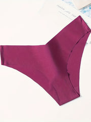 5Pcs Seamless Stretchy Panties V-shaped Intimates Women's Lingerie