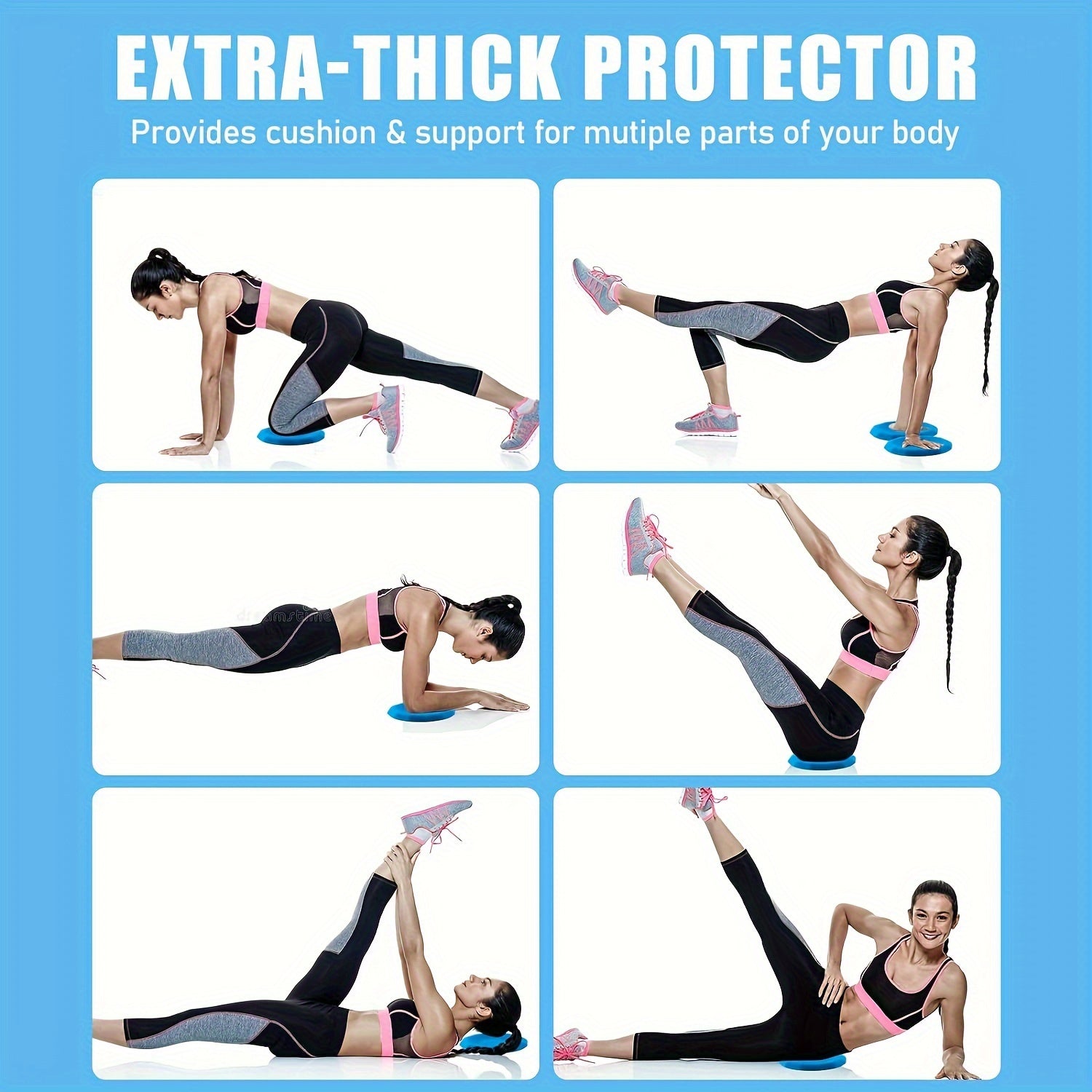 CORHAD Silicone Yoga Kneeling Mat for Elbow Knee Protection