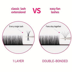 Self Fanning Auto Blooming Volume Lashes for C D Curl 8-16mm Mix