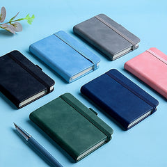 A7 Portable Notebook Soft Leather Cover 200 Pages