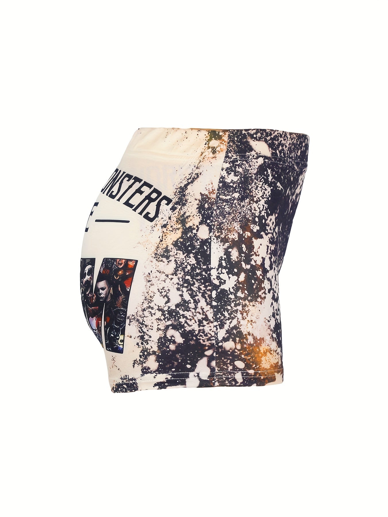 MOM & Graphic Print Skinny Shorts Casual Shorts For Women