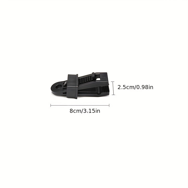 4pcs Awning Hook Lashing Buckle for Tarpaulin and Tent - Camping Essential