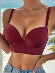 Solid T Shirt Bra Comfort & Support Push Up Women's Underwear