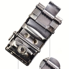 Vintage Fastener Automatic Waistband Accessory Metal For Men