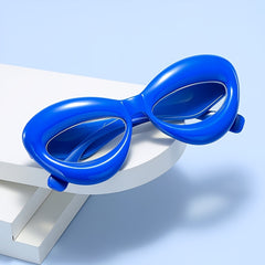 Cat Eye Glasses Light Blocking Oval Shape Glasses