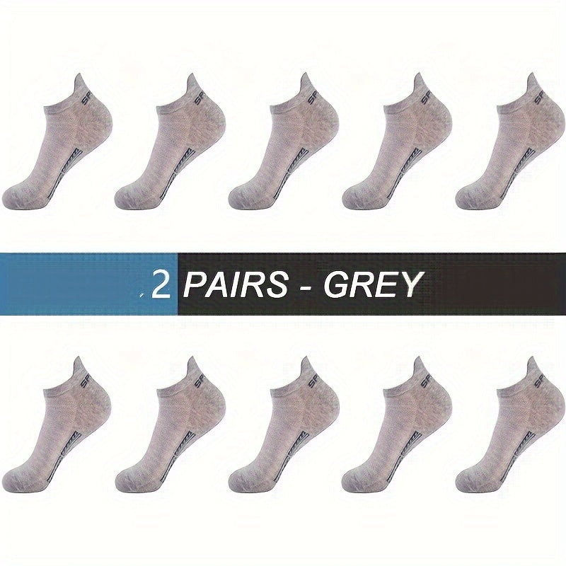 Men's Breathable Cotton Ankle Socks for Sports and Casual Wear