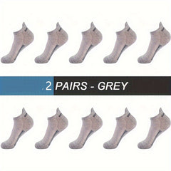 Men's Breathable Cotton Ankle Socks for Sports and Casual Wear