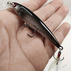 10pcs 7.2g Slow Sinking Wobbler Trolling Crankbait for Bass Carp Fishing