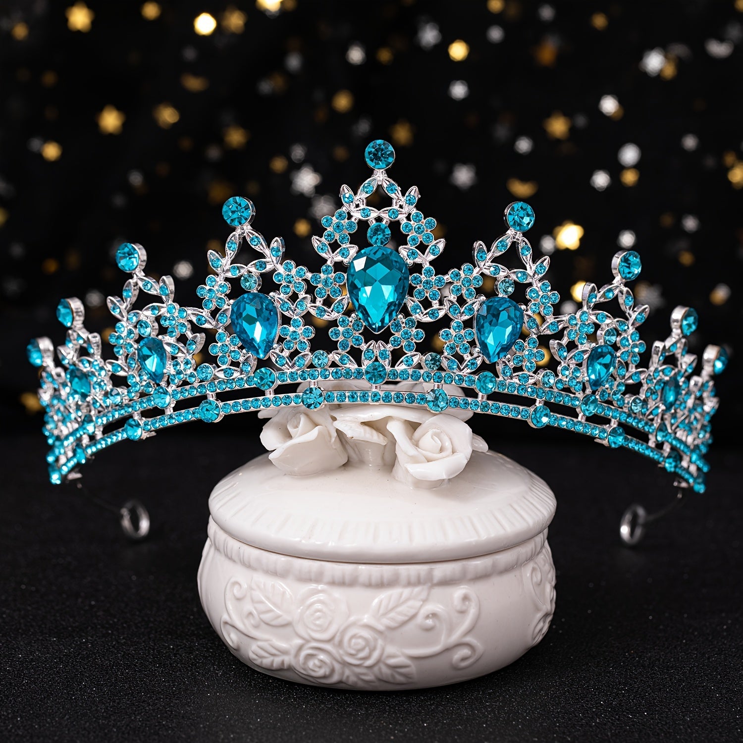 Baroque Rhinestone Crown Hairband Bridal Wedding Party Favor Decorations