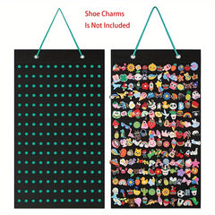 Shoe Charms Organizer - 180 Holes Hanging Display Stand