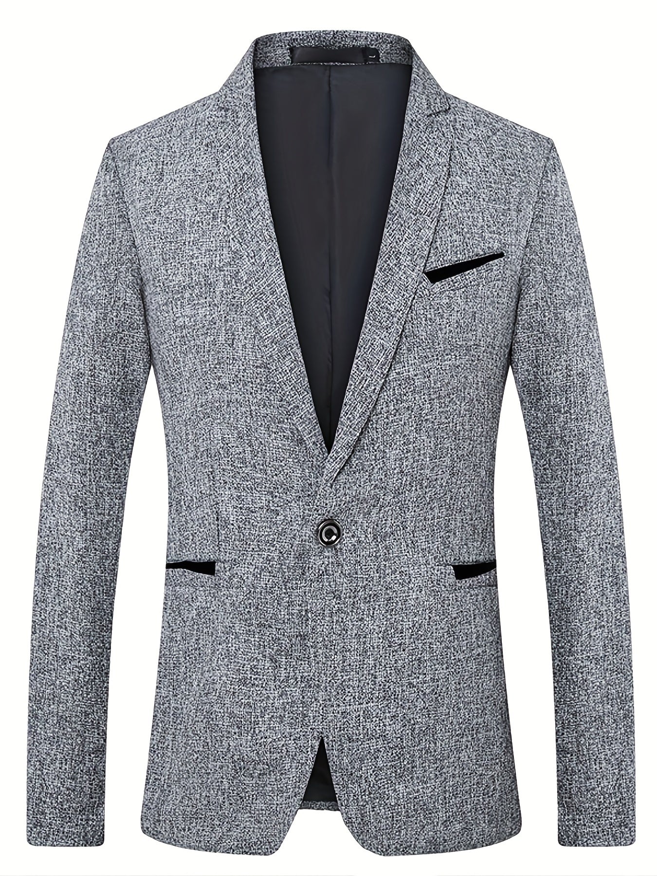Men's Tweed Pattern Lapel Sports Coat Spring Fall