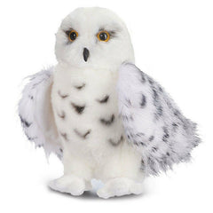 Snow Owl Plush Toy 7.87in Soft Stuffed Animal with Spotted Wings