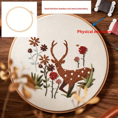 Elk Garden European Cloth Embroidery Ornaments DIY Kit