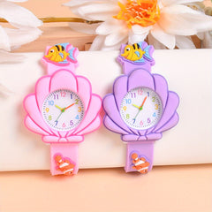 2pcs Set Football Bunny Cat Silicone Strap Watch for Kids