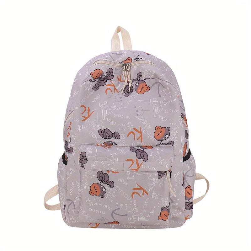 Casual Graffiti Backpack Large Capacity Travel Bag Boys Girls Bag