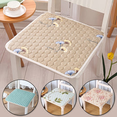 Quilted Embroidery Chair Cushion Soft and Comfortable Meal Cushion
