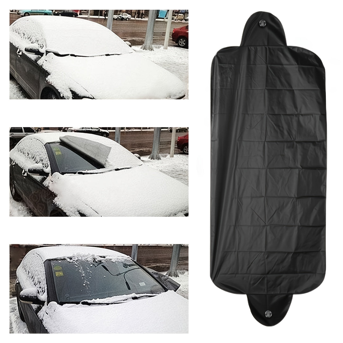 2pcs Foldable Car Windshield Covers Protect Car From Snow Sun Rain