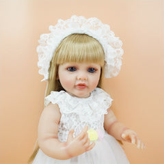 55 Doll Vinyl Princess Wedding Gown Blonde Hair Ideal Christmas Halloween