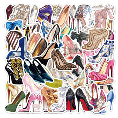 50pcs High Heels Series Waterproof Stickers