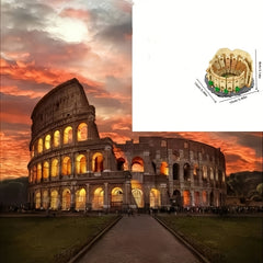 1050pcs Roman Colosseum Building Blocks Set Educational Toy