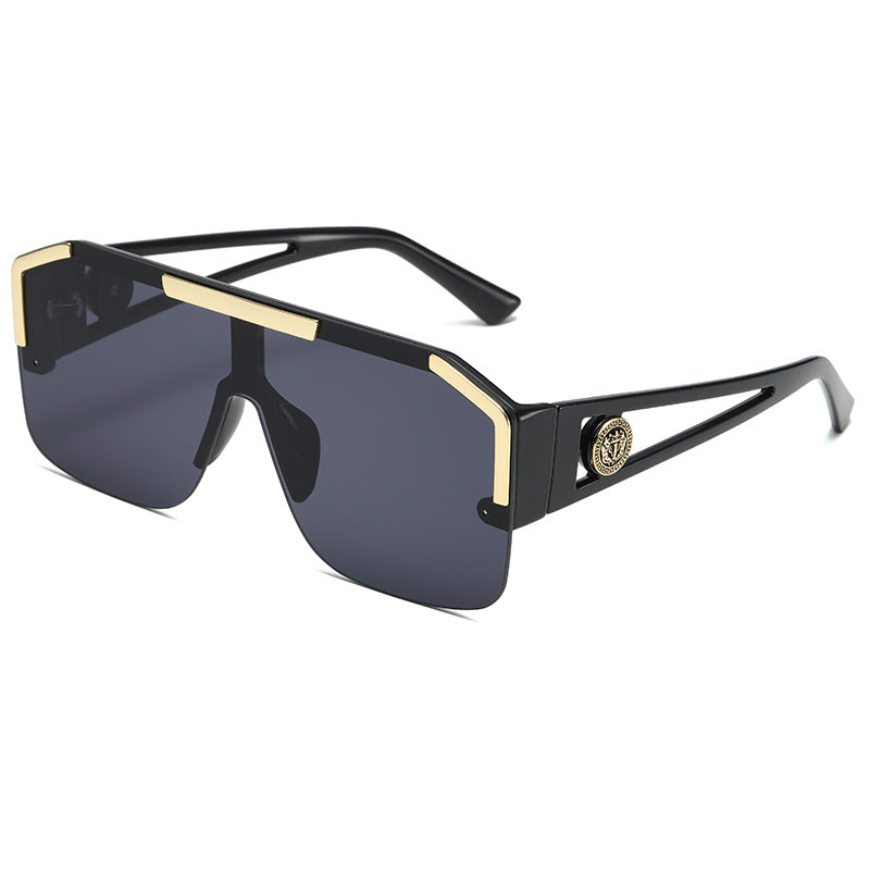 Polygon Sunglasses Vintage Punk Oversized Women's Eyewear
