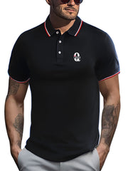 Men's Queen Print Golf Short Sleeve Shirt - Sports Top for Athletic Gym