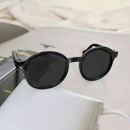Plastic Round Decorative Doll Glasses