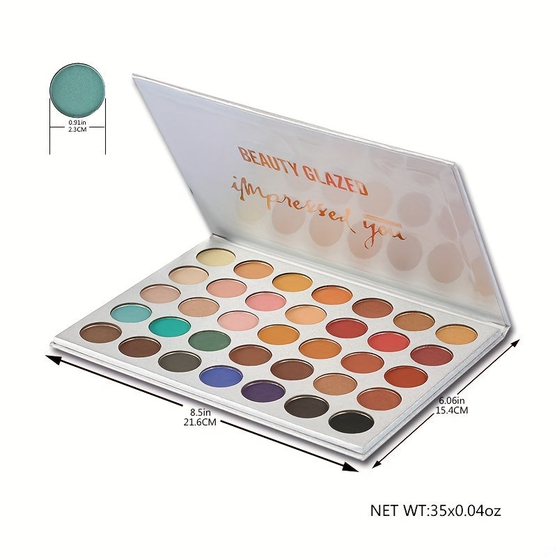 35 Shades Eyeshadow Palette Highly Pigmented Waterproof Makeup