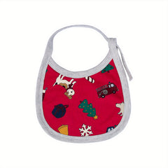 Saliva Towel Print U-shaped Bib Baby Kids Eating Anti-spitting Milk Towel Bib