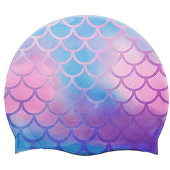 Silicone Mermaid Unicorn Swimming Cap for Long Short Hair