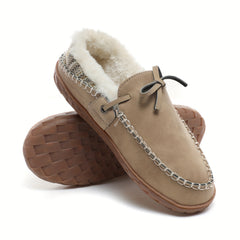 Women's Winter Faux Fur Lined Moccasin Flats