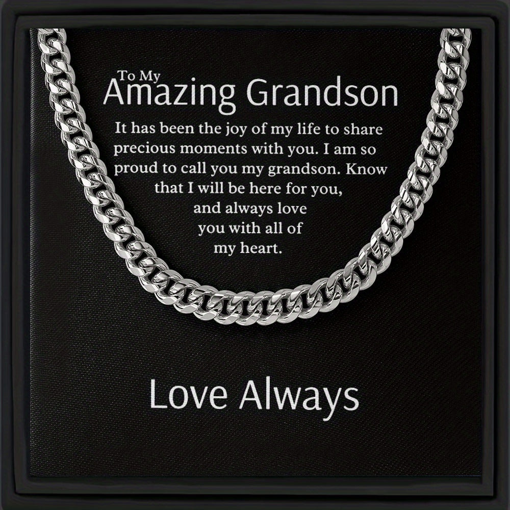 Hip Hop Style Chain Necklace Stainless Steel Decorative Accessories