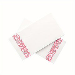 25 Pcs Disposable Western Food Dust Paper Towel Silver Napkin Lace Paper