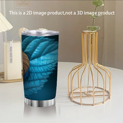 20oz Stainless Steel Insulated Mug Leaf Snail Portable Leakproof Office Travel