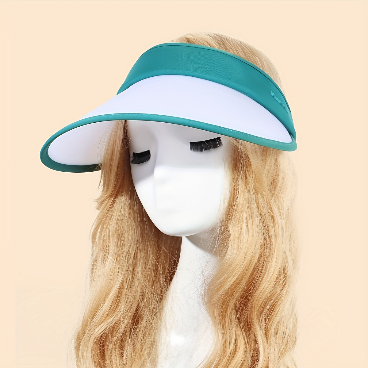 Dark Green Photochromic Visor Hat Lightweight PVC UV Protection Sun Hat