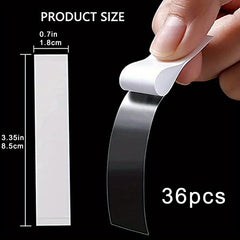 36pcs Double Sided Tape Clothes Adhesive Transparent Skin Shade