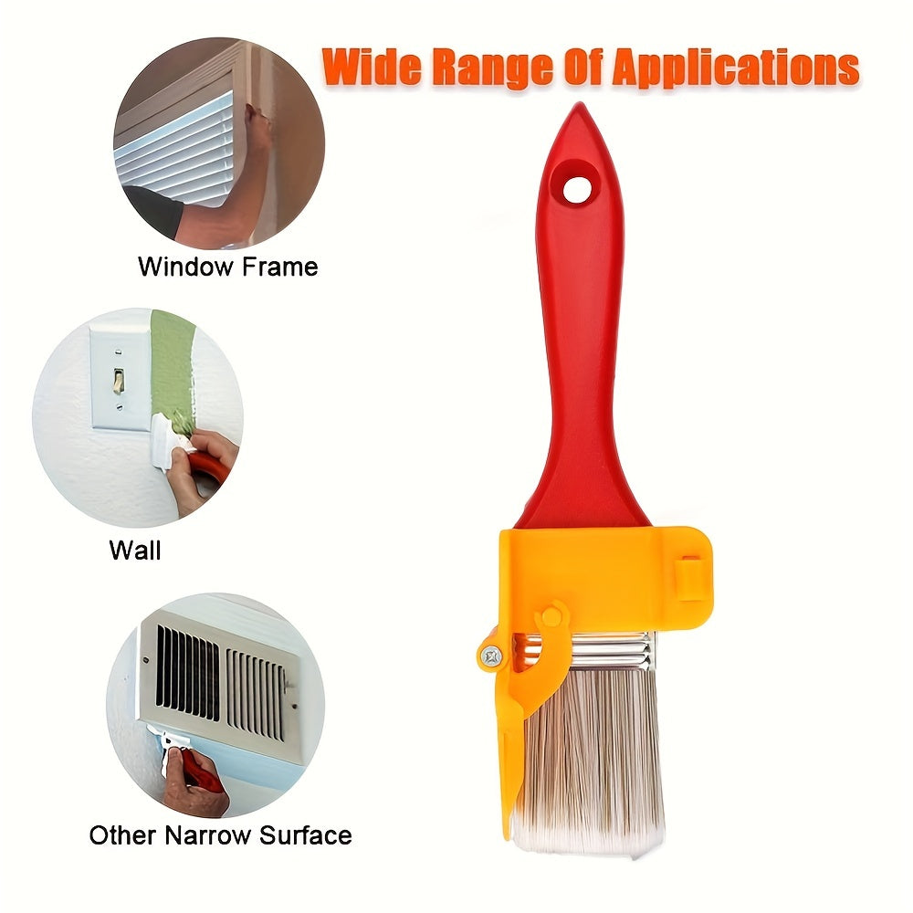 1pc Edger Paint Brush Durable Easy To Clean Wooden Handle DIY Tool