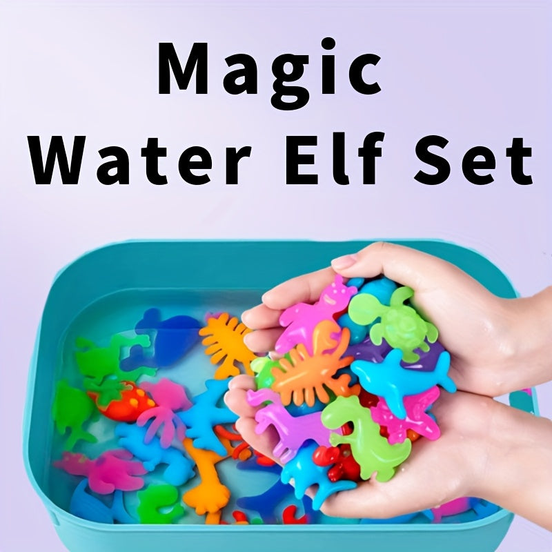 Magical Water Elf Kids Craft Kit - Ocean Series Models, 12 Bottles, 29pcs