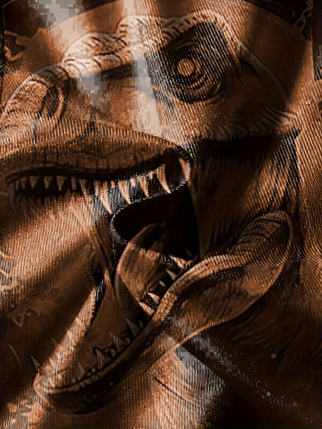 T Rex Retro Print Boy's Short Sleeve T shirt Creative Pattern Casual Top