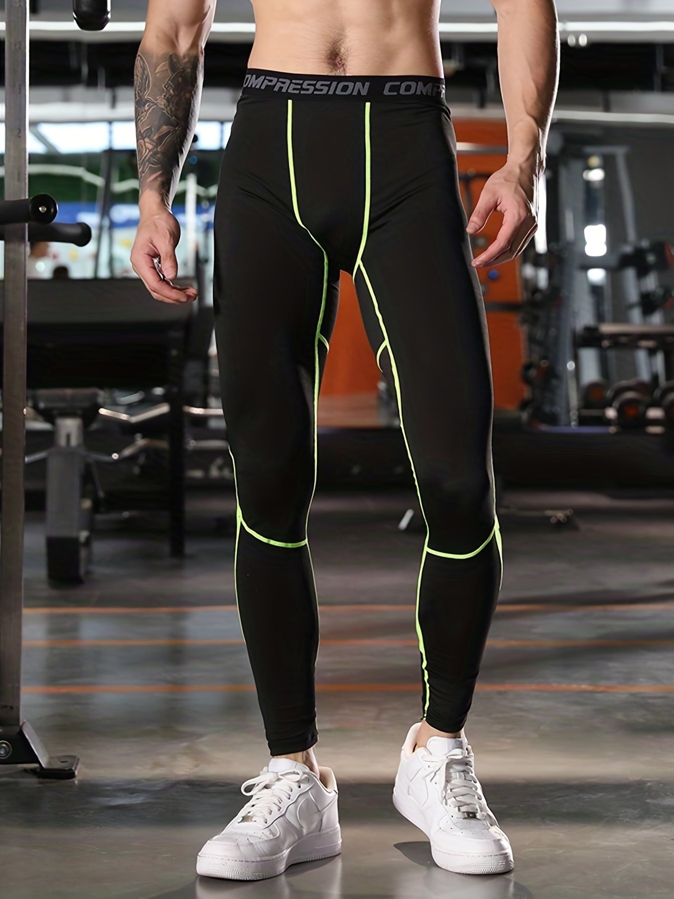 Men's Tight Long Compression Pants Quick Dry Leggings