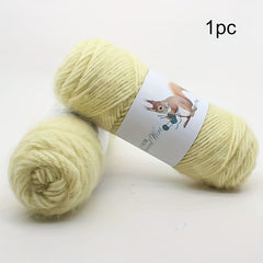Squirrel Yarn Velvet Wool Thread Bright Silk Crocheting Knitting 4mm