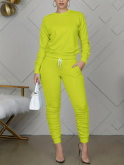 Casual Two Piece Set Long Sleeve Pantsuit