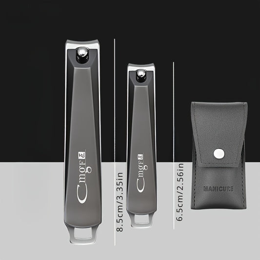 2pcs Diagonal Nail Clipper Anti Splash Nail Cutter Multipurpose Nail Trimmer