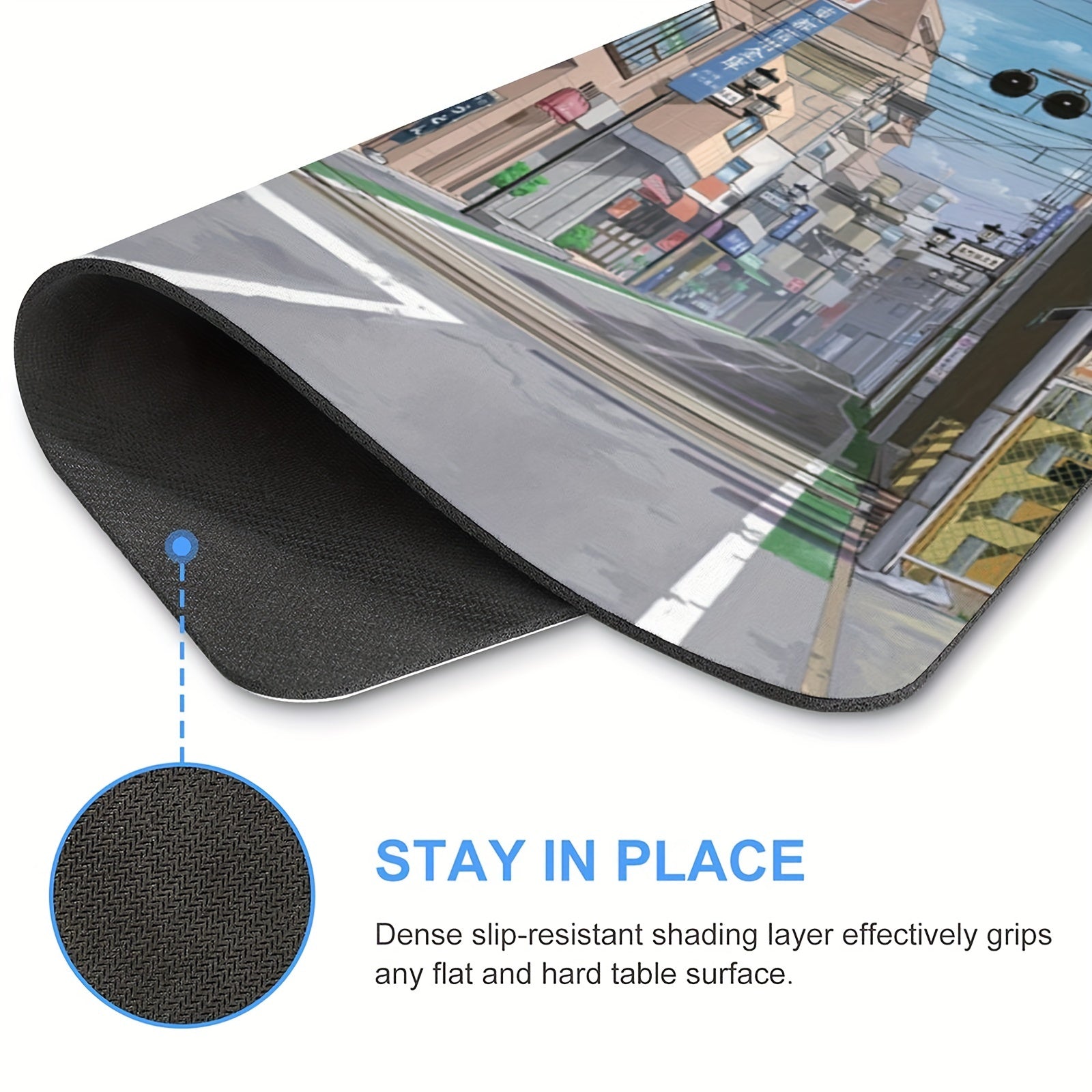 Japanese Street Culture Mouse Pad Non Slip Rubber Base Waterproof Mouse Mat