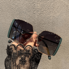 Women's Oversized Square Sunglasses UV400 Sun Shades Glasses