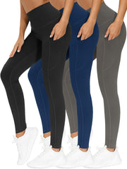 3 Pack Plus Size Marble Print High Waist Yoga Pants Set