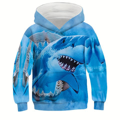 Kids' 3D Sharp Print Hooded Sweatshirt