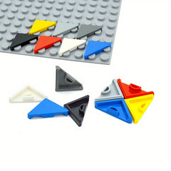 100pcs Triangle Light Board 2x2 Building Blocks Smooth Tiles